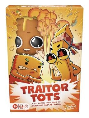 Hasbro Traitor Tots Hot Potato Card Game Family Fun Night Kids Activity Orange